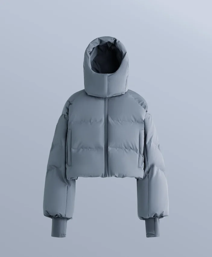 Leichte, wasserabweisende kurze Skijacke aus 80 % Daunen und 20 % Minardi Piume Leichte, wasserabweisende kurze Skijacke aus 80 % Daunen und 20 % Minardi Piume