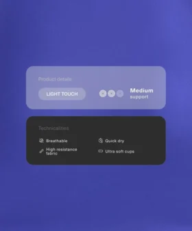 Light Touch Top mit gekreuztem Rücken