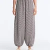 Maxi-Bloomer-Hose aus Lyocell-Mischung mit Vichy-Karomuster Maxi-Bloomer-Hose aus Lyocell-Mischung mit Vichy-Karomuster