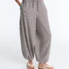 Maxi-Bloomer-Hose aus Lyocell-Mischung mit Vichy-Karomuster Maxi-Bloomer-Hose aus Lyocell-Mischung mit Vichy-Karomuster