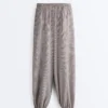 Maxi-Bloomer-Hose aus Lyocell-Mischung mit Vichy-Karomuster Maxi-Bloomer-Hose aus Lyocell-Mischung mit Vichy-Karomuster