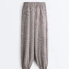 Maxi-Bloomer-Hose aus Lyocell-Mischung mit Vichy-Karomuster Maxi-Bloomer-Hose aus Lyocell-Mischung mit Vichy-Karomuster