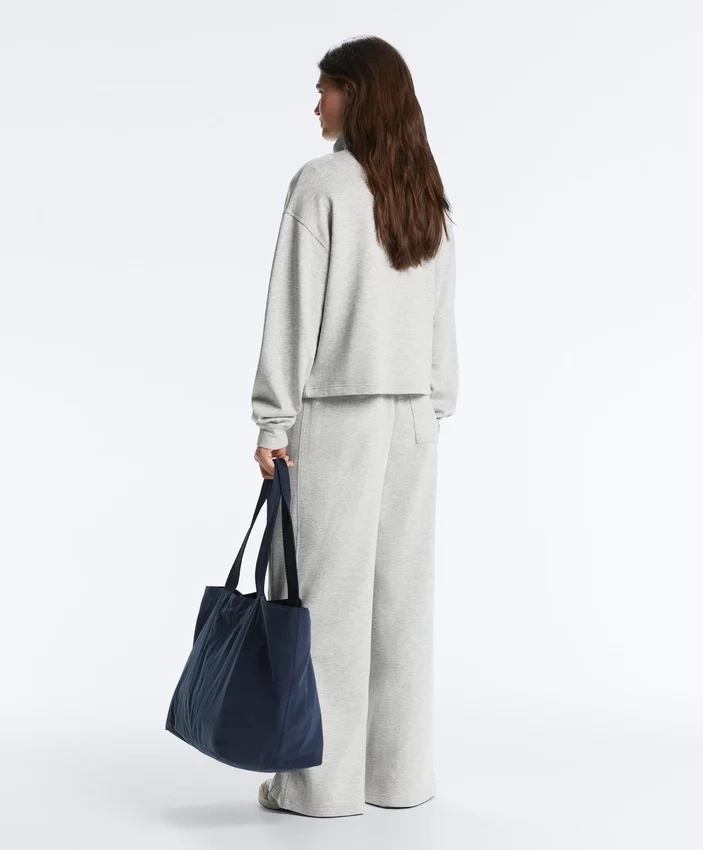 Jacke aus meliertem Piqué Jacke aus meliertem Piqué