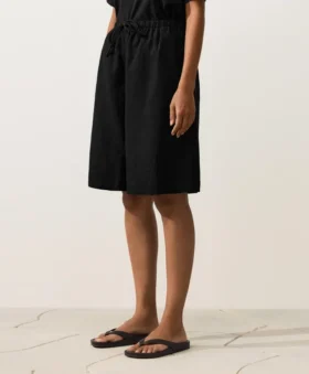 Midi-Bermudashorts aus 100 % Leinen