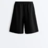Midi-Bermudashorts aus 100 % Leinen Midi-Bermudashorts aus 100 % Leinen