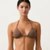 Mini-Bikinioberteil im Dreieck-Schnitt mit Polka-Dot-Muster Mini-Bikinioberteil im Dreieck-Schnitt mit Polka-Dot-Muster
