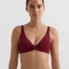 Mini-Karomuster-Jacquard-Halter-Bikinioberteil Mini-Karomuster-Jacquard-Halter-Bikinioberteil