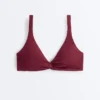 Mini-Karomuster-Jacquard-Halter-Bikinioberteil Mini-Karomuster-Jacquard-Halter-Bikinioberteil