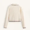 Mini-Pullover mit Zopfmuster und Rollkragen Mini-Pullover mit Zopfmuster und Rollkragen