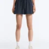 Nadelstreifen-Shorts aus Baumwollpiqué Nadelstreifen-Shorts aus Baumwollpiqué