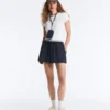 Nadelstreifen-Shorts aus Baumwollpiqué Nadelstreifen-Shorts aus Baumwollpiqué