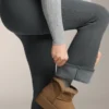 Nahtlose, extra warme Flare-Hose mit superhohem Bund Nahtlose, extra warme Flare-Hose mit superhohem Bund
