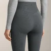 Nahtlose, extrawarme Leggings mit superhoher Taille und Rippbündchen, knöchellang, 70 cm Nahtlose, extrawarme Leggings mit superhoher Taille und Rippbündchen, knöchellang, 70 cm