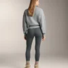 Nahtlose, extrawarme Leggings mit superhoher Taille und Rippbündchen, knöchellang, 70 cm Nahtlose, extrawarme Leggings mit superhoher Taille und Rippbündchen, knöchellang, 70 cm