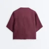Oversize-Hemd mit kurzen Ärmeln aus 100 % Leinen