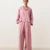 Oversize-Hemd mit langen Ärmeln aus 100 % Leinen Oversize-Hemd mit langen Ärmeln aus 100 % Leinen