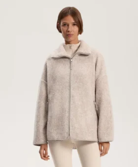 Oversize-Jacke aus Lammfell