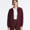 Oversize-Kapuzenjacke aus Baumwollpiqué Oversize-Kapuzenjacke aus Baumwollpiqué