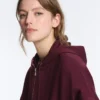 Oversize-Kapuzenjacke aus Baumwollpiqué Oversize-Kapuzenjacke aus Baumwollpiqué