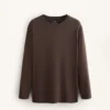 Oversize-Langarm-T-Shirt aus Baumwollmischung Oversize-Langarm-T-Shirt aus Baumwollmischung