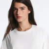 Oversize-T-Shirt aus Baumwollmischung mit kurzen Ärmeln Oversize-T-Shirt aus Baumwollmischung mit kurzen Ärmeln