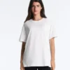 Oversize-T-Shirt aus Baumwollmischung mit kurzen Ärmeln Oversize-T-Shirt aus Baumwollmischung mit kurzen Ärmeln