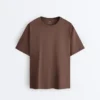 Oversize-T-Shirt aus Baumwollmischung mit kurzen Ärmeln Oversize-T-Shirt aus Baumwollmischung mit kurzen Ärmeln