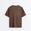 Oversize-T-Shirt aus Baumwollmischung mit kurzen Ärmeln Oversize-T-Shirt aus Baumwollmischung mit kurzen Ärmeln