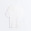 Oversize-T-Shirt aus Baumwollmischung mit kurzen Ärmeln Oversize-T-Shirt aus Baumwollmischung mit kurzen Ärmeln