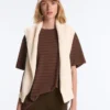 Oversize-T-Shirt aus Baumwollmischung mit kurzen Ärmeln und Streifen auf der Vorderseite Oversize-T-Shirt aus Baumwollmischung mit kurzen Ärmeln und Streifen auf der Vorderseite