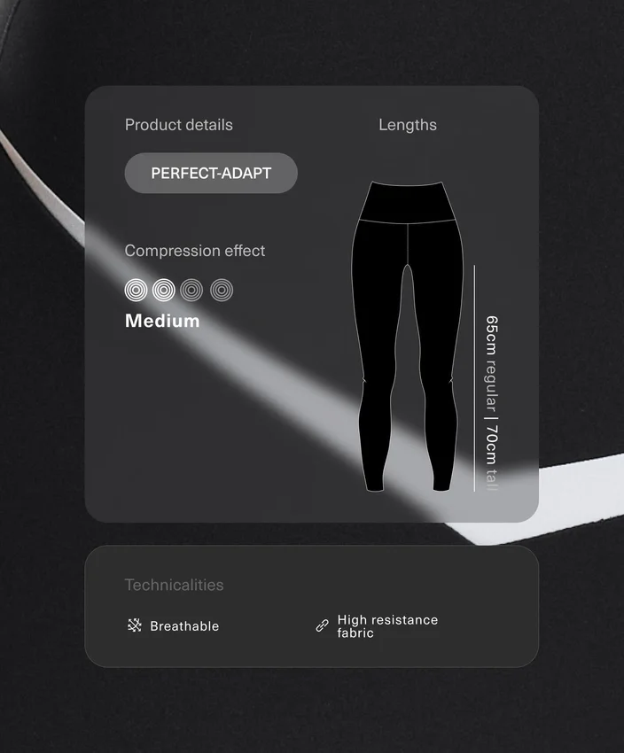 Perfect-Adapt Leggings mit hoher Taille und Knöchellänge sowie kontrastierenden Details Perfect-Adapt Leggings mit hoher Taille und Knöchellänge sowie kontrastierenden Details