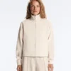 Piqué-Jacke mit hohem Kragen aus Baumwolle Piqué-Jacke mit hohem Kragen aus Baumwolle