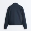 Piqué-Jacke mit kontrastierender Paspelierung aus Baumwolle Piqué-Jacke mit kontrastierender Paspelierung aus Baumwolle