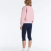 Piqué-Sweatshirt mit hohem Kragen und Reißverschluss aus Baumwolle Piqué-Sweatshirt mit hohem Kragen und Reißverschluss aus Baumwolle