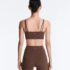 Plissierter Comfortlux-Sport-BH mit mittlerem Halt