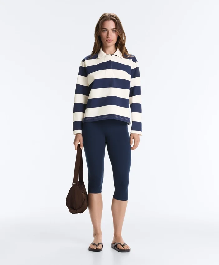 Polohemd aus Jacquard-Baumwollpiqué Polohemd aus Jacquard-Baumwollpiqué