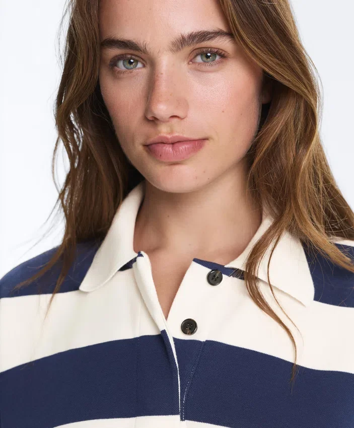 Polohemd aus Jacquard-Baumwollpiqué Polohemd aus Jacquard-Baumwollpiqué