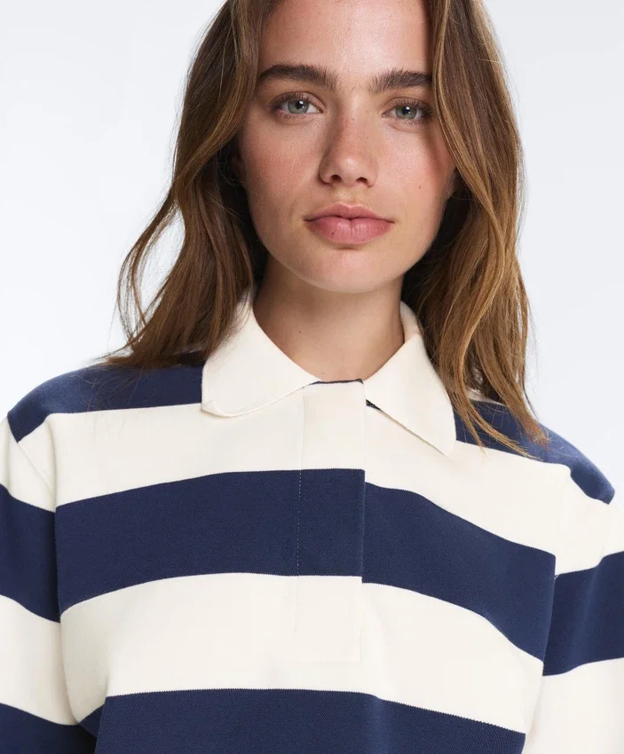 Polohemd aus Jacquard-Baumwollpiqué Polohemd aus Jacquard-Baumwollpiqué