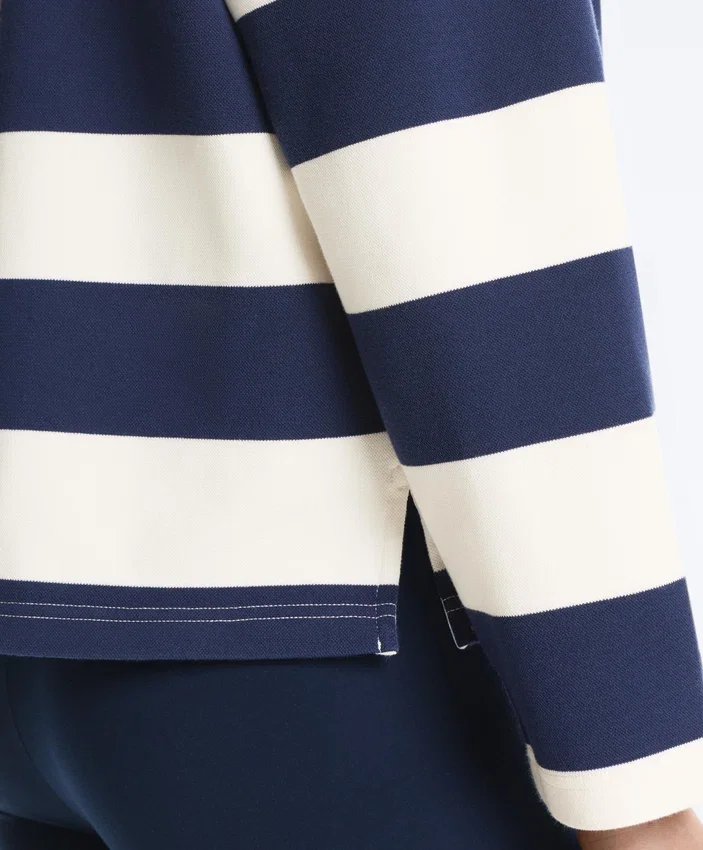 Polohemd aus Jacquard-Baumwollpiqué Polohemd aus Jacquard-Baumwollpiqué
