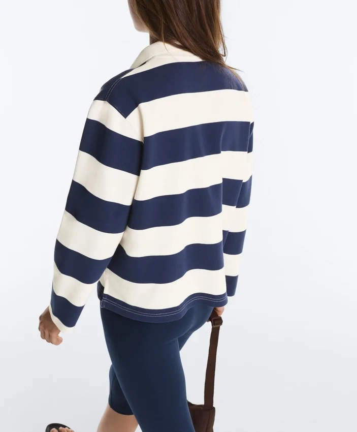 Polohemd aus Jacquard-Baumwollpiqué Polohemd aus Jacquard-Baumwollpiqué