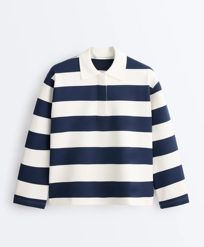 Polohemd aus Jacquard-Baumwollpiqué Polohemd aus Jacquard-Baumwollpiqué
