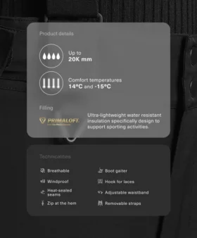 Primaloft® Feel the Performance™ Ski Waterproof Relaxed Straight-Leg-Hose