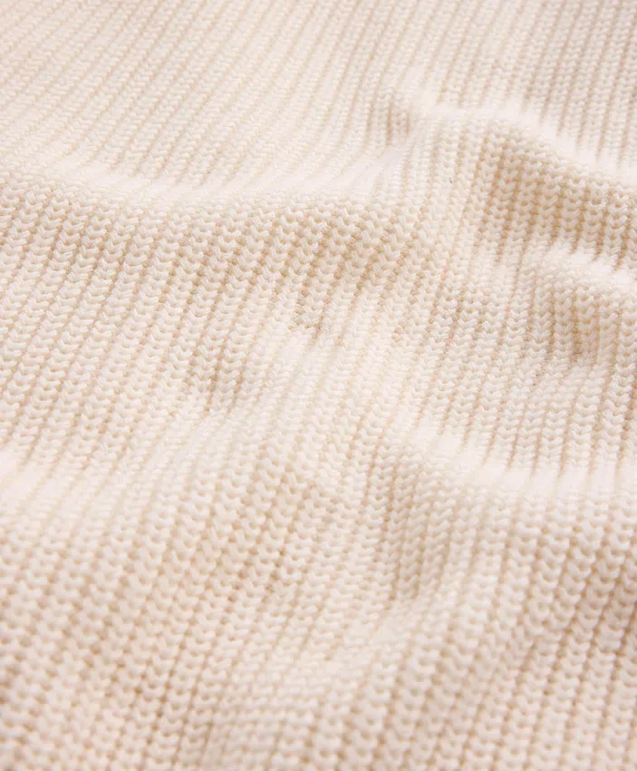 Pullover aus 100 % Baumwolle mit Zopfmuster Pullover aus 100 % Baumwolle mit Zopfmuster
