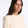 Pullover aus 100 % Baumwolle mit Zopfmuster Pullover aus 100 % Baumwolle mit Zopfmuster