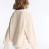 Pullover aus 100 % Baumwolle mit Zopfmuster Pullover aus 100 % Baumwolle mit Zopfmuster