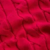 Pullover aus 100 % Baumwolle mit Zopfmuster und V-Ausschnitt Pullover aus 100 % Baumwolle mit Zopfmuster und V-Ausschnitt