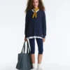 Pullover aus 100 % Baumwolle mit Zopfmuster und V-Ausschnitt Pullover aus 100 % Baumwolle mit Zopfmuster und V-Ausschnitt