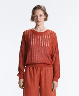 Pullover aus offenem Rippenstrick Pullover aus offenem Rippenstrick