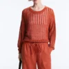 Pullover aus offenem Rippenstrick Pullover aus offenem Rippenstrick