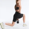 Radsport-Leggings mit hoher Taille und Compressive-Einsatz, 20 cm Radsport-Leggings mit hoher Taille und Compressive-Einsatz, 20 cm